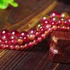 Cuentas de Turmalina Sandía Calcedonia Cuentas Dispersas Cuentas Redondas DIY Accesorios de Joyería Hechos a Mano Cuentas para Pulsera para Hombre y Mujer Material de Cuenta Individual