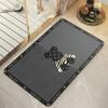 Alfombrilla de baño, alfombrilla suave absorbente de tierra de diatomeas, secado rápido, antideslizante, resistente al desgaste, felpudo lujoso para inodoro.