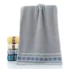 Fabricante de Toallas de Algodón Puro Empresa de Compra al por Mayor Toalla Absorbente de Color Liso 100% Algodón Toalla Gruesa Suave de Regalo con Logo Bordado