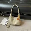Bolsa Feminina Lisa da Moda 2026 Novo Outono Tendência Vintage Grande Capacidade Moda de Nicho Personalidade Bolsa Tote de Ombro