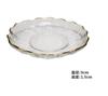 Platillo Pequeño Creativo Estilo Japonés Patrón Martillado Material de Vidrio Transparente para Aderezo Platillo Pequeño para Desayuno Hogar Platillo para Salsa de Soya y Vinagre