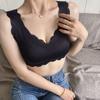 Novo sutiã sem costura de peça única doce sexy sem aro de aço alta elasticidade linda parte de trás sutiã removível sutiã esportivo feminino