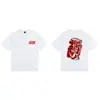 Camiseta de Manga Corta Stus de Alta Calidad Transfronteriza Letra Correcta Pesada Versión Alta Marca de Moda Americana Pareja Hombres y Mujeres