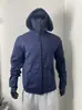 Sudadera con capucha y cremallera para hombre, marca de moda DIY Light Board, temporada de primavera y otoño, forro polar, diseño de capucha de doble capa