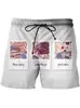 Pantalones Cortos de Graffiti Abstractos Creativos Estampado Digital 3D Sueltos Moda Casual Pantalones Comercio Transfronterizo Comercio Exterior Explosiones de Amazon