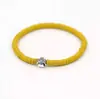 Pulsera de Cruz de Arcilla Suave de Colores de 6 mm con Cordón Elástico, Pulsera Estilo Viajero, Moderna y Única