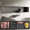 Oushumei Acero Inoxidable Empotrado Baño Acabado Metálico Producto Estante de Almacenamiento para Inodoro Gabinete Divisor