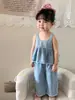 (Colección de Verano) Atuendos de Verano para Niñas Estilo Delgado Ropa Infantil Clase a Chaleco Pantalones Tops Faldas para Bebé Niña