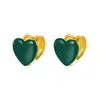 Brincos de Amor Dupla Face Simples da Amazon Transfronteiriços Personalizados de Gota Esmaltada Fivela Curta para Orelha Estilo Ins Brincos Doces para Mulheres