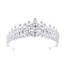 Tocado de corona nupcial transfronterizo, accesorios para el cabello de metal, corona de cumpleaños, diadema de cristal, tocado de alto sentido, venta al por mayor de invierno
