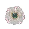 Broche Elegante de Flor de Doble Capa Retro Floreciente Lujo Accesible Industria Pesada Para Mujer Abrigo de Otoño e Invierno Vestido Broche Exquisitos Accesorios