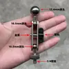 Adaptador de roda universal de pan/tilt de reposição para suporte de celular com cabeça esférica de 17 mm para 1/4 interno e externo, acessórios de conexão tipo vagem de ervilha