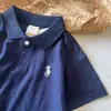 Camisa Polo Infantil 2024 Verano Camiseta de Manga Corta Niños y Niñas Lel Top Suéter Delgado para Bebé
