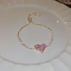 Pulsera Calada de Rombo de Circonita Transfronteriza Europea y Americana, Joyería de Mano Exquisita de Lujo Ligero de Alta Gama, Personalidad, Banda para la Mano, Temperamento, Versátil para Mujeres