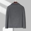 Abrigo de tweed corto de doble cara para hombre Jipai, otoño e invierno, nuevo, cosido a mano, de un solo botón, para hombre