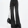 Jeans Negros Grises Sin Costuras para Mujer Moda Otoño e Invierno 2024 Nuevos Pantalones de Herradura Altos