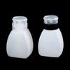 Arte de unha 250ml frasco de corpo plano de apertar design de aperto portátil com trava removedor de esmalte e outros frascos menores