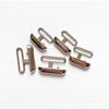 1 cm Fivela de Roupa Interior de Metal Acessórios de Alça de Ombro Fivela de Sutiã de Liga Estilingue Fivela de Ajuste Dourado