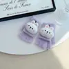 Guantes Infantiles para Otoño e Invierno, Cálidos Estilo Coreano de Conejo de Cinco Dedos con Tapa Completa con Felpa Gruesa para Niños y Niñas