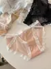 Roupa Íntima Sexy de Renda para Meninas, Borda de Renda de Cintura Baixa, Transparente Puro Desejo, Roupa Íntima Triângulo de Luxo Leve para Mulheres