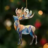 Atravessando a Fronteira Acrílico 2D Criativo e Diverso Pequeno Animal Plano Apanhador de Sol Ornamento Pendurado para Decoração de Carro Mochila