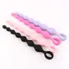 Tapón anal de silicona, cuentas anales, entrada trasera, cuentas de extracción, tapón anal, suministros para adultos, tapón anal grande, masturbador anal unisex