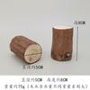Pieza de madera cruda hecha a mano, material de bricolaje, pequeño bloque de madera, muelle de madera, pila de árbol redondo, base de decoración navideña, accesorios de madera redondos para fotografía