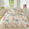 Precio Bajo Al Por Mayor Falda de Cama Juego de Cuatro Piezas Planta Cachemira Tres Piezas Estilo Princesa Hogar Estilo Coreano Ropa de Cama Cabello