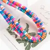 Contas Espaçadoras Coloridas de Argila Macia Fosca para Ábaco Contas Soltas Pulseira DIY Feita à Mão Colar Espaçador Acessórios de Joias Material Atacado