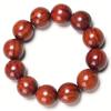 Pulseira pequena de madeira Rosewood africana antiga, folha pequena, contas de sândalo vermelho da Zâmbia, 108 contas, como rosewood indiano