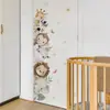 BR3873F Pegatinas de Animales de la Selva Bosque Animales de Dibujos Animados Elefante León Habitación Infantil Dormitorio Pegatina de Pared Autoadhesiva
