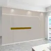 Nuevo mural de lujo ligero en color cálido para pared de dormitorio, tela para pared, papel tapiz para pared de fondo de TV, papel tapiz moderno minimalista para sala de estar, líneas