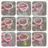 Pulsera de Dibujos Animados Nueva Pulsera Infantil Unicornio Niña Pequeña Accesorios de Dibujos Animados Joyería con Cuentas Niñas Viaje Versátil