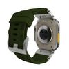 Adecuado para Apple Watch Ultra Generación 987654321 Explorer Patrón Mecánico Música Correa de Reloj de Silicona