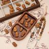 Cuentas sueltas de madera cuentas de sándalo Barbie diy hecho a mano pulsera de texto play pulsera con colgante de cuentas de madera china pequeña