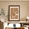 Pintura Decorativa Retro y Antigua para Sala de Estar Francesa, Pintura Colgante para Pared de Fondo de Sofá, Murales de Combinación de Pasillo con Sentido Abstracto Avanzado
