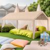 Haotian Carpa de red roja de 3 m x 3 m campamento puesto de mercado nocturno patio de mercado tienda de campaña de cuatro esquinas para exteriores