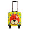 Venta al por mayor equipaje infantil de 18 pulgadas regalo de actividad maleta trolley de mano con ruedas universales de dibujos animados con logotipo imprimible