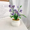 Vasos de Flores Simulados Crochê de Lã Feitos à Mão Multi-Coloridos Enfeites de Orquídea Decoração de Casa Presentes de Feriado Atacado