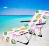 Funda para silla de playa transfronteriza, funda para sillón reclinable, bolsa de toalla, bolsa de toalla de playa, pie de una pieza, serie impresión digital 3D