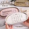 TACO Estojo Transparente de Camada Dupla Alto Valor de Cor Grande Capacidade Estudante Estojo de Papelaria de Camada Dupla Estojo para Lápis Caixa de Material Escolar para Aluno do Ensino Médio