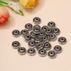 Xizang Espaciador Plateado Accesorios Cuentas Bodhi Espaciador de Rueda Geométrica Pulsera Cuentas Planas Joyería de Aleación DIY