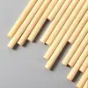 Palo de bambú de 3 mm material para modelo DIY palo de piruleta palo plano redondo banderín rojo pequeño venta al por menor al por mayor varias especificaciones