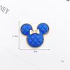 Yi Lian Nuevo Azul Klein Oso diy Accesorios Pintura de Goma a Mano Lazo Agujero Zapatos Accesorios Mujer