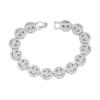 Hip-Hop Europeo y Americano Elegante Empalme Cara Sonriente Collar de Diamantes Completos Collar Tendencia Genial Accesorios para Hombres Joyería