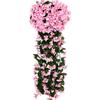 Simulação violeta casamento parede flor de seda varanda decoração flor falsa 18 cabeças hortênsia flores decorativas
