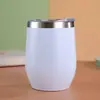 Taza para cáscara de huevo de acero inoxidable 340 taza de barriga grande en stock al por mayor con tapa para el trabajo taza para beber para el trayecto 360ml gran capacidad