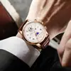 LIGE Nuevo Reloj de Cuarzo para Hombre con Tres Ojos y Seis Manos Transfronterizo, Elegante Multifuncional Resistente al Agua