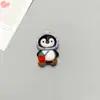 Nuevos Accesorios de Resina Lindos Pingüinos Pequeños de Dibujos Animados Listos para Usar Pasador Hecho a Mano Llavero Guantes Accesorios para Taza de Agua