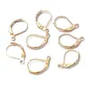10x16mm ganchos de orelha franceses de cobre na cor dourada acessórios para brincos DIY feitos à mão materiais